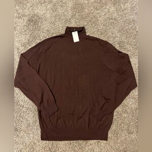 Suit Supply Burgundy 100% Merino Wool Sweater new w/tags